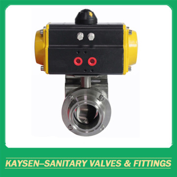 Sanitary Pneumatic Actuator Butterfly Valve Clamp 3A/SMS/ISO