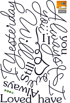 Ay9103 Learn English London Union Jack Print Words Wall Sticker