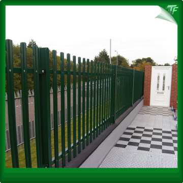 Green Ornamental steel fencing panels