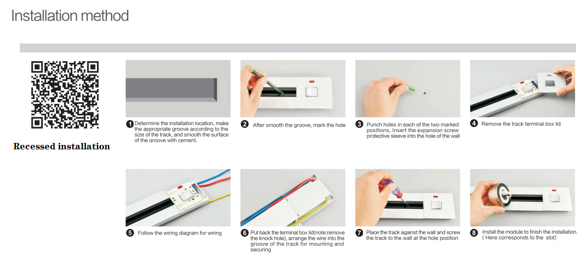 movable kitchen electrical black LED  recessed and surface track Socket with 3 gang power socket /60CM power track socket