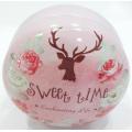 Runde Pink Elk Candy Tin Box