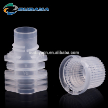 plastic double gaps spout plastic suction nozzle