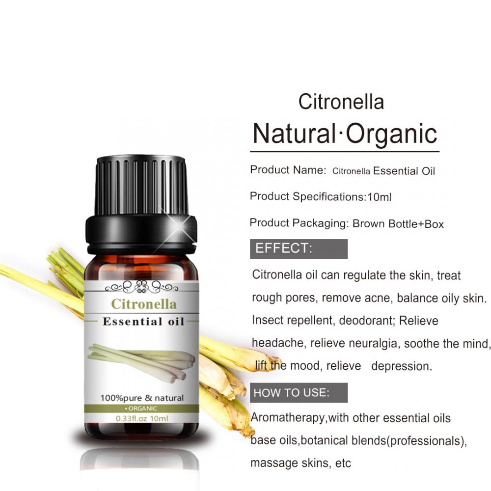 100% Pure Natural Citronella Oil Essential Oil For Aromatherapy