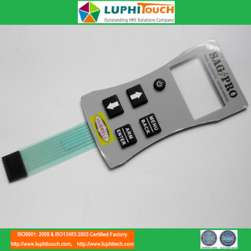 Handheld Device Rubber Keypad PET Circuit Switch