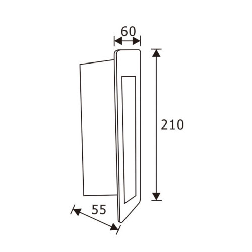 Vertial Narrow Beam 2W LED Step LightofStep Light Installation