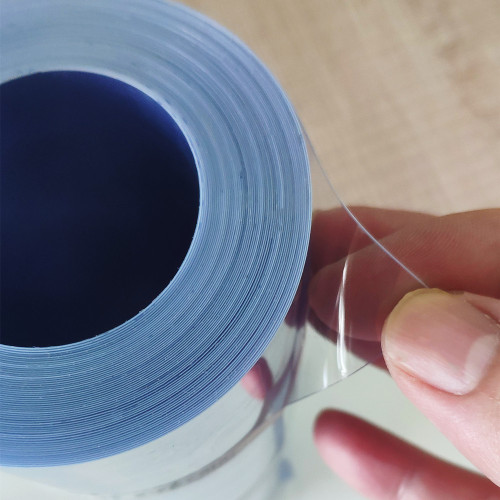 0.25mm clear blue rigid PVC film roll pharma