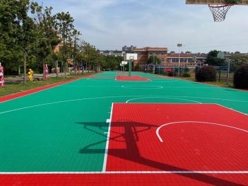 PP court with lines used basketball floors for sale