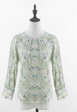 Women's Long-sleeve Printed Pullover