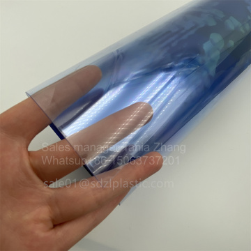 Película de hoja médica rígida de color azul claro transparente PETG