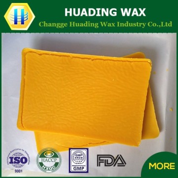 refined yellow pure beeswax