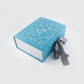 स्किनकेयर के लिए कस्टम चुंबकीय तह कॉस्मेटिक उपहार बॉक्स