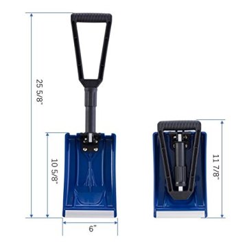Collapsible Folding Snow Shovel with D-handle