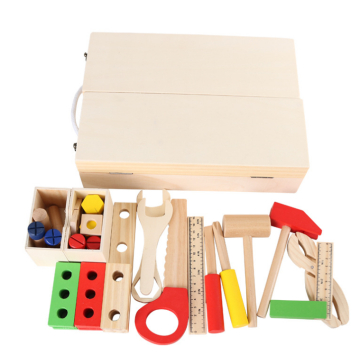 wooden boy tool play set