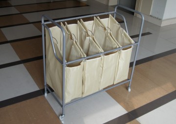 dirty clothes cart