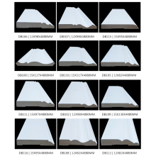 White primed MDF trim moulding