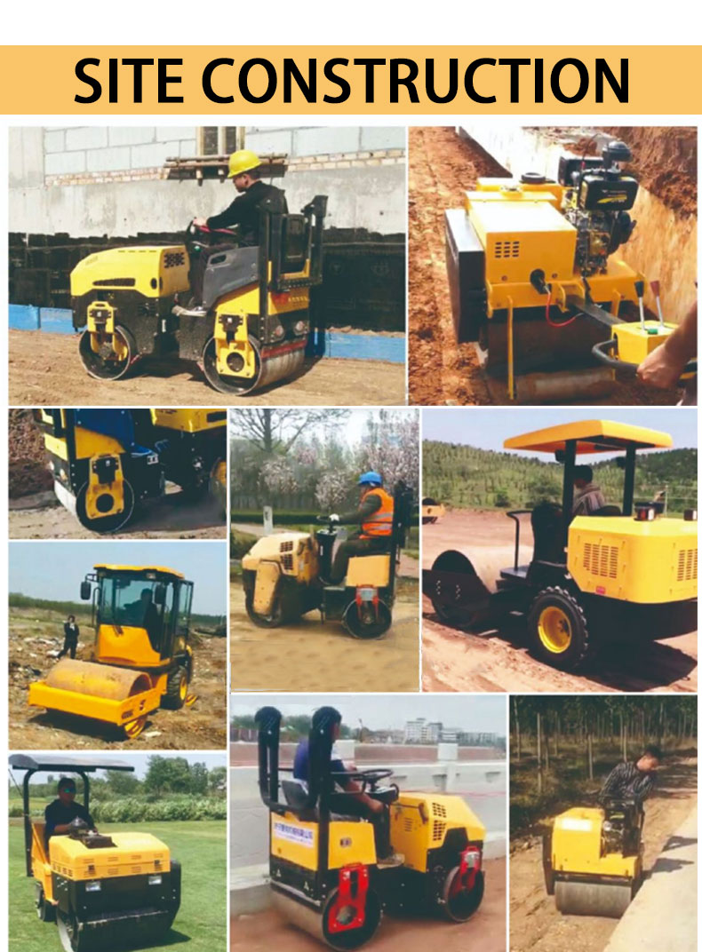 3 Tonnen Straßenrollen erdenmagierende Maschinen 3 Ton Road Roller Earthmoving Machinery