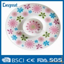 With design and color melamine chip and dip for fruit