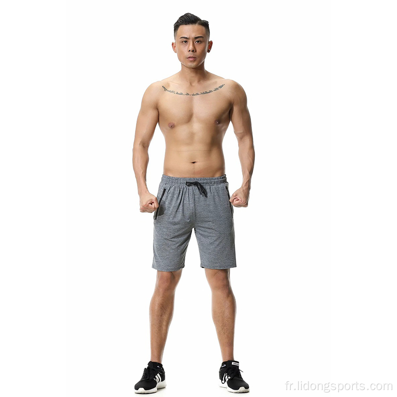 Shorts pour hommes Shorts pour hommes de gymnase actif gris