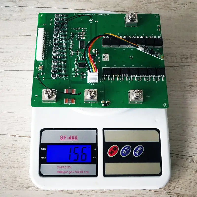 15s 60A PCM BMS for 54V 55.5V Li-ion/Lithium/ Li-Polymer 45V 48V LiFePO4 Battery Pack with Smbus and Bluetooth (PCM-L15S60-E69)