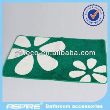 Bathroom acrylic tufted bath mat