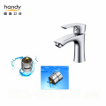 High quality chromed single handle washbasin brass tap