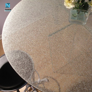 USA Standard Broken Design Ice Cracked Glass Table Top for Home Furniture