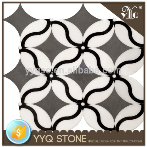 Wall decoration waterjet mosaic floor tile mosaic