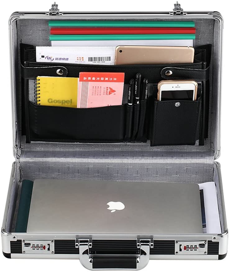 Professional Aluminum Hard Case ToolBox Large Briefcase Flight Carrying Case