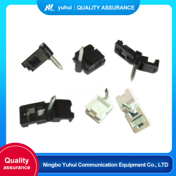 Telecommunication product FTTH nailed optical cable clamp