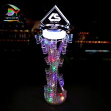 LED Crystal Beaded Cocktail Cup Holder for Parties