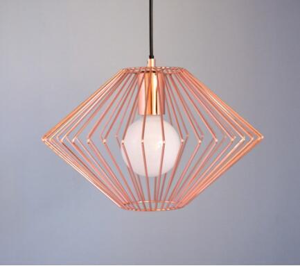 Lustrous Pure Copper Wire Welding Pendant Lamp