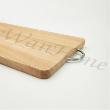 Wooden Cutting Board With  Stainless Steel Handle