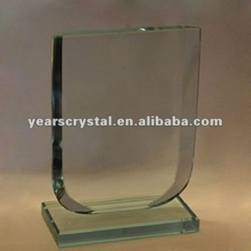 jade crystal trophy and award blank with base