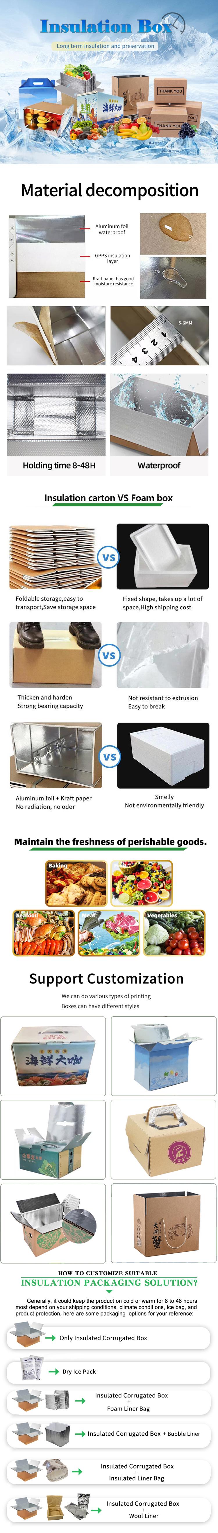 Cartón de la cadena fría Cold Chain Carton