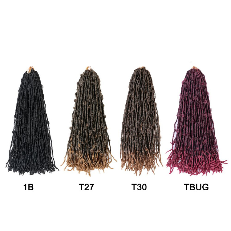 Wholesale Butterfly Locs Crochet Braids Butterfly Bob Faux locs Messy Soft Dreadlocks Twisted Pre Looped Hair