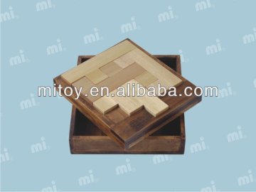 wooden puzzle box game from ICTI maker
