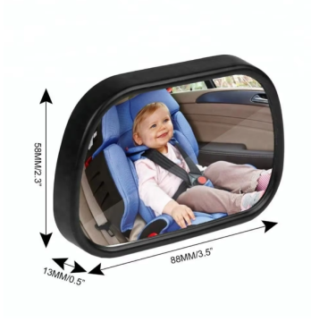 Adjustable 2-in-1 Mini Safety Rearview Mirror for Kids and Baby Monitors