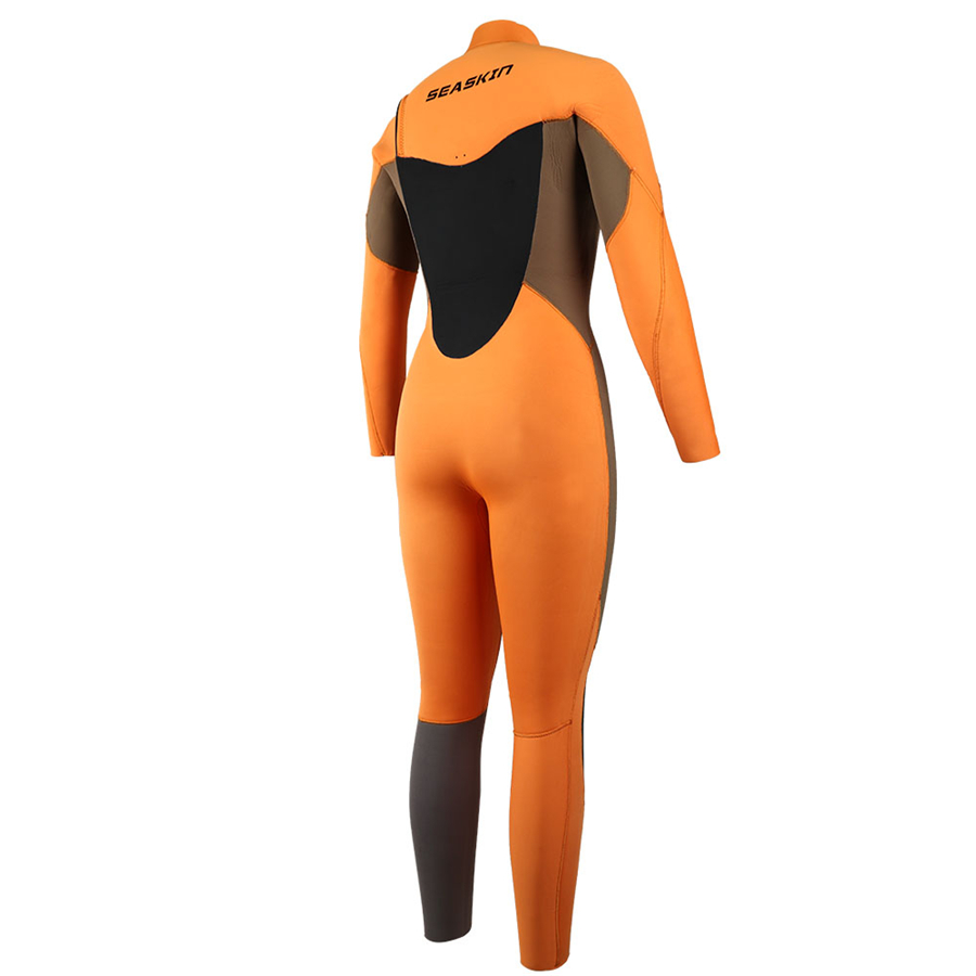 Fato completo de surfe sexy de neoprene Seaskin 4mm para mulheres