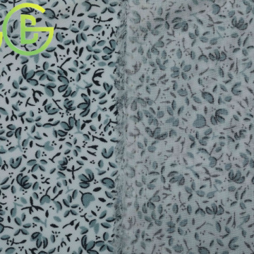 Floral Uniform Shirts Cotton Polyester Waffle Fabric HS Code