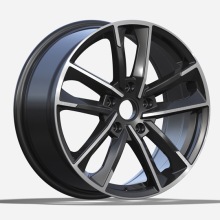 Flat Black Machined Face Audi Replica Wheels