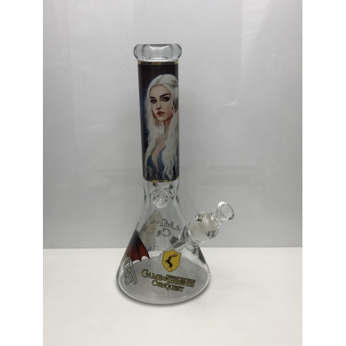 Glass Beaker Bongs with Sexy Girl Portrait