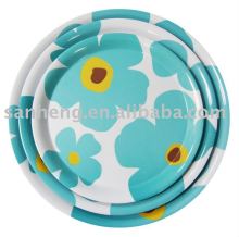 12"/14"/16"melamine round fruit tray