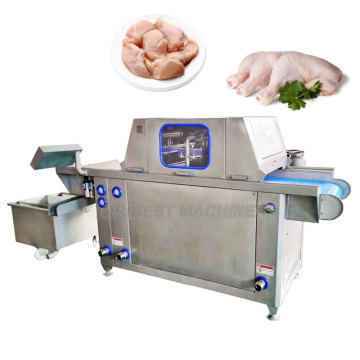 Continuous Meat Saline Water Brine Injector Machine for Cod, Chicken, and Pork