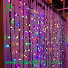 2016 decoration light LED string ball light rubber cable