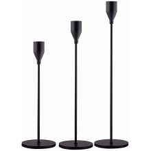 Set Pemegang Lilin Hitam Matte 3