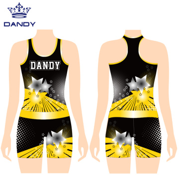 Shining Girl Ärmellose Warm Up Wear Cheerleading Uniformen