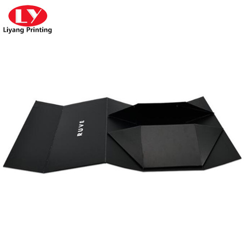 Matte Black Custom Magnetic Cardboard Foldable Box