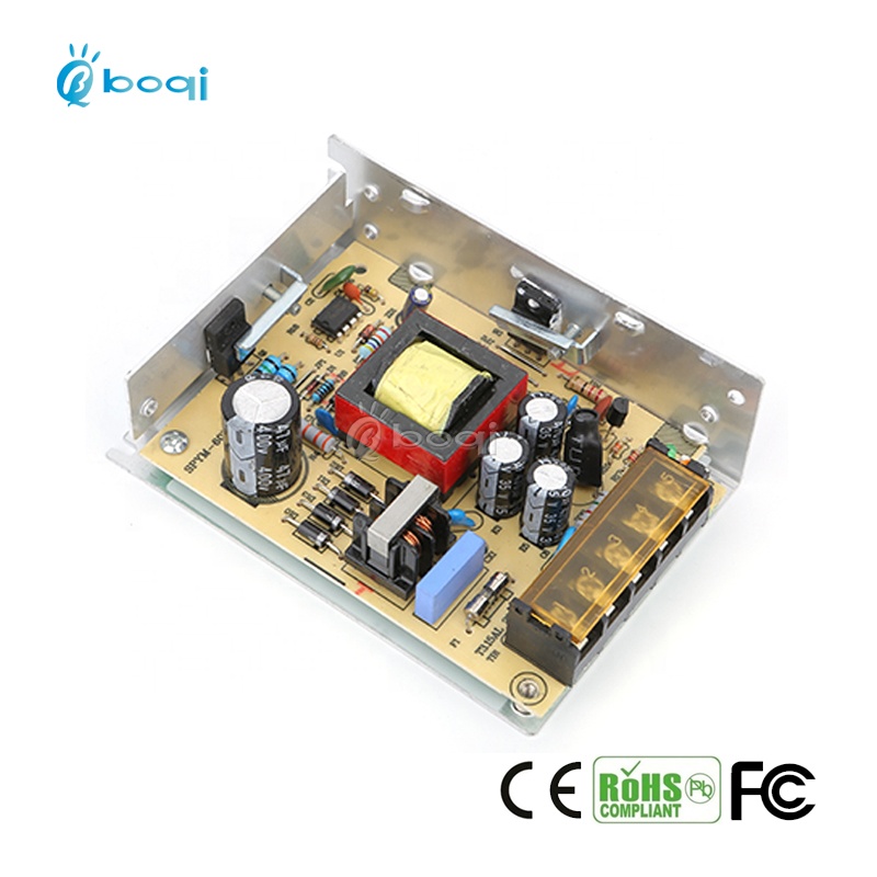 boqi CE FCC 24v ac to dc led driver 2a 48w switch mode power supply for CCTV Camera LED Strip