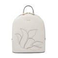 Boxy and Minimal Voyager Floral Leather Small Backpack