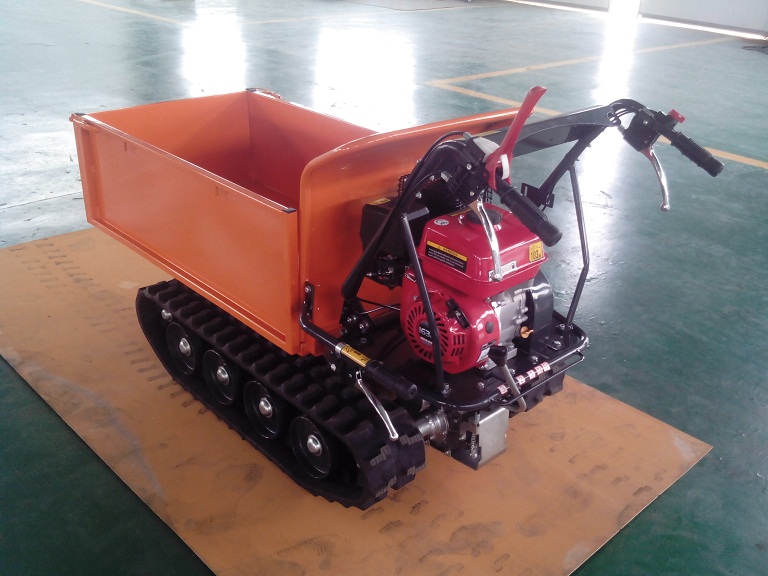 2015 Wholesale 6.5HP 500kgs Manual Tipping Mini Truck Dumper, Garden Mini Dumper, Mini Crawler Dumper